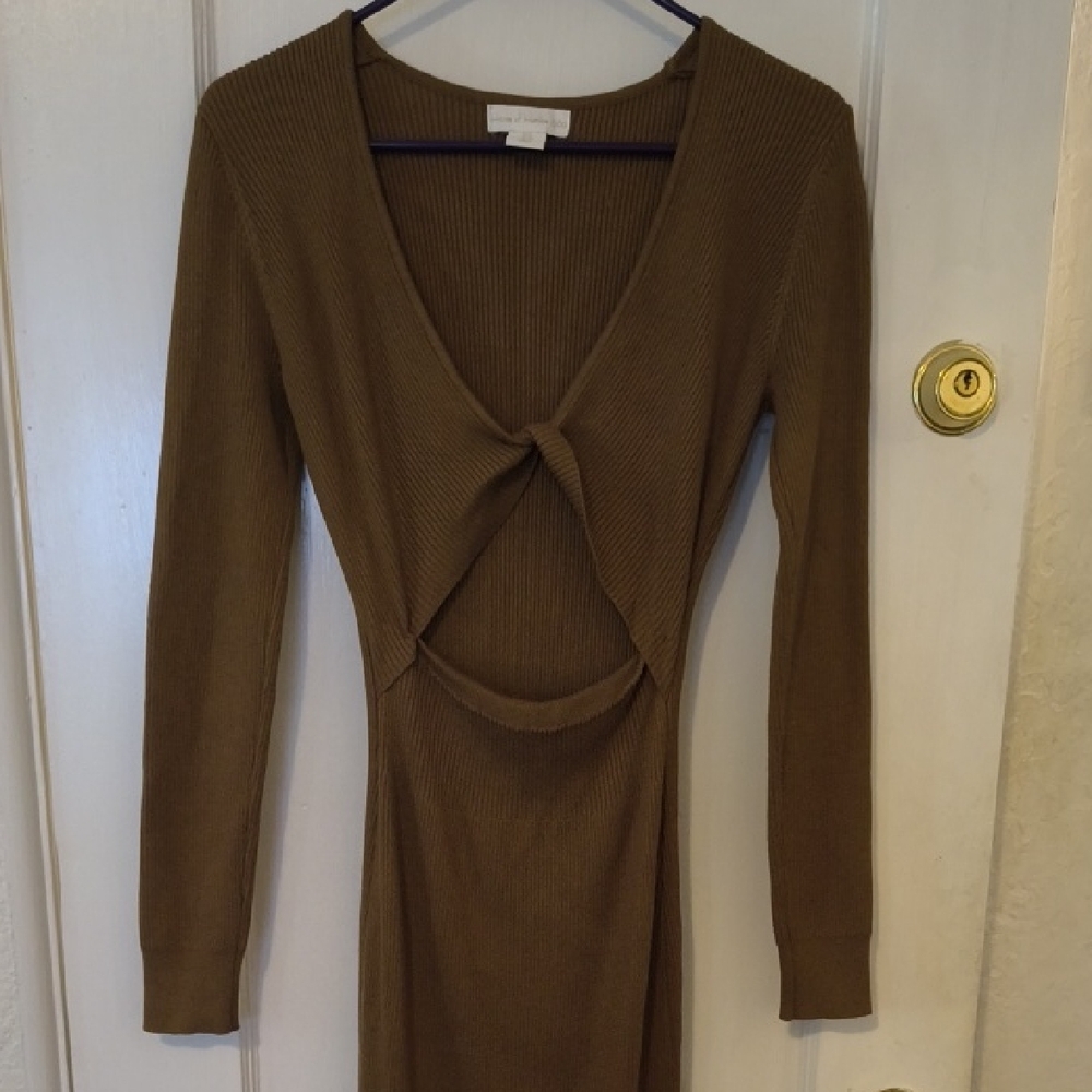 House of Harlow 1960 | Brown Long Sleeve Dress